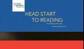 
							         Head Start To Reading: Home								  
							    