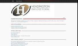 
							         Headington Employee Portal > Human Resources								  
							    