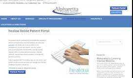 
							         Healow Online Patient Portal | Alpharetta & Cumming Internal Medicine								  
							    