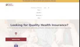 
							         Health Alliance: Individual, Medicare, and Group Health ...								  
							    