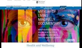 
							         Health and Wellbeing - Occupational Health ... - Monash University								  
							    