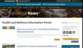 
							         Health and Wellness Information Portal | Vanderbilt News | Vanderbilt ...								  
							    
