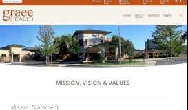 
							         Health Care | Mission, Vision, & Values | Grace Health								  
							    