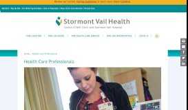 
							         Health Care Professionals - Stormont Vail Health								  
							    