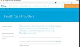 
							         Health Care Providers Information - Aflac								  
							    
