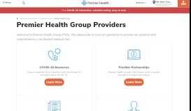 
							         Health Care Providers with Premier Health Group								  
							    