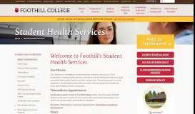 
							         Health Center | About Our Services - Foothill College								  
							    