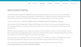 
							         Health data portal | AMSANT								  
							    