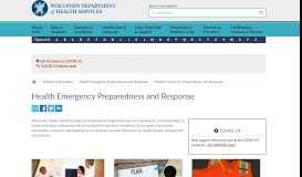 
							         Health Emergency Preparedness and Response | Wisconsin ...								  
							    