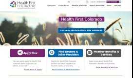 
							         Health First Colorado - Colorado's Medicaid Program								  
							    