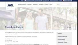 
							         Health First Health Plans | Providers | Claims								  
							    
