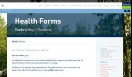 
							         Health Forms | Kean University World Class Education								  
							    