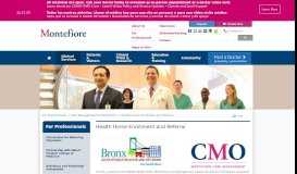 
							         Health Home Enrollment and Referral - Montefiore Medical Center								  
							    
