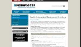 
							         Health Information Management Certificate Training Outline | Penn ...								  
							    