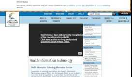 
							         Health Information Technology, CCCC - Central Carolina Community ...								  
							    