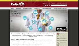 
							         Health Information Technology - Pueblo Community College								  
							    