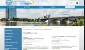 
							         Health Insurance | Lucas County, OH - Official Website								  
							    