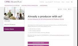 
							         Health Insurance Producer OnLine Portal | UPMC Health Plan								  
							    