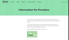 
							         Health Insurance Providers, Information Available At Frank Online								  
							    