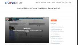 
							         Health License Software Online Citizen Portal Application - Citizenserve								  
							    