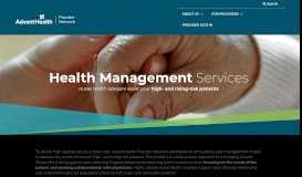 
							         Health Management Services | Adventist Health CIN Portal								  
							    