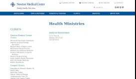 
							         Health Ministries - Newton Medical Center								  
							    