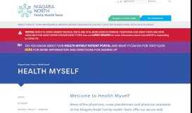 
							         Health Myself - Niagara North Family Health Team								  
							    