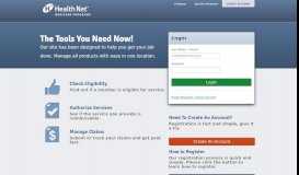 
							         Health Net Medicare - OR Provider Tools								  
							    