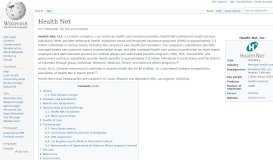 
							         Health Net - Wikipedia								  
							    