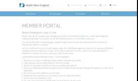
							         Health New England Member Portal								  
							    