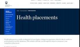 
							         Health placements - University of Wollongong – UOW								  
							    