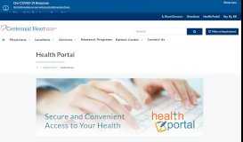
							         Health Portal | Centennial Heart Cardiovascular Consultants								  
							    