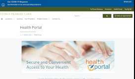 
							         Health Portal | Citrus Primary Care								  
							    
