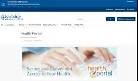 
							         Health Portal | Eastside Medical Group								  
							    