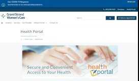 
							         Health Portal | Grand Strand Women's Care								  
							    