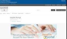 
							         Health Portal | Kansas Physician Group								  
							    