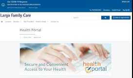 
							         Health Portal | Largo Family Care								  
							    