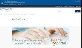 
							         Health Portal | Lawnwood Trauma Surgeons								  
							    