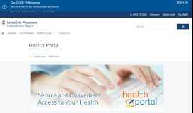 
							         Health Portal | LewisGale Physicians Cardiothoracic Surgery								  
							    
