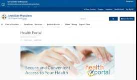 
							         Health Portal | LewisGale Physicians								  
							    
