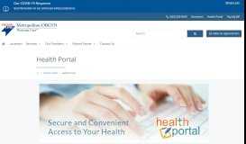 
							         Health Portal | Metro OB/GYN								  
							    