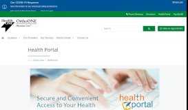 
							         Health Portal | OrthoONE								  
							    