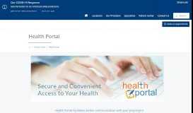 
							         Health Portal | Primary Health Group at Johnston-Willis								  
							    