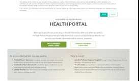 
							         Health Portal | Pullman Regional Hospital								  
							    