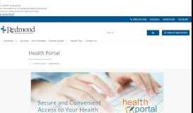 
							         Health Portal | Redmond Family Care Centers								  
							    