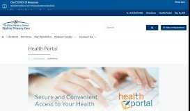 
							         Health Portal | Skyline Primary Care								  
							    