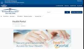 
							         Health Portal | The Frist Clinic								  
							    
