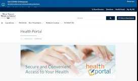 
							         Health Portal | West Valley Medical Group								  
							    