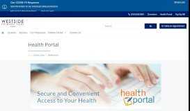 
							         Health Portal | Westside Primary Care								  
							    