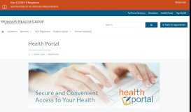
							         Health Portal | Woman's Health Group								  
							    